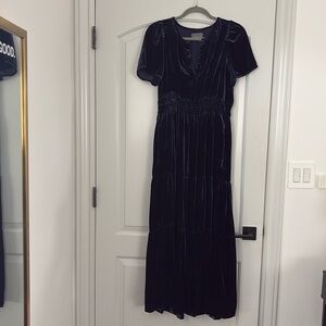 Anthropologie Velvet Somerset Maxi Dress, Size Small